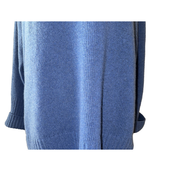 Nobili Vanessa Blue Recycled Cashmere Sweater In GRAFFITE Size L - Picture 4 of 13